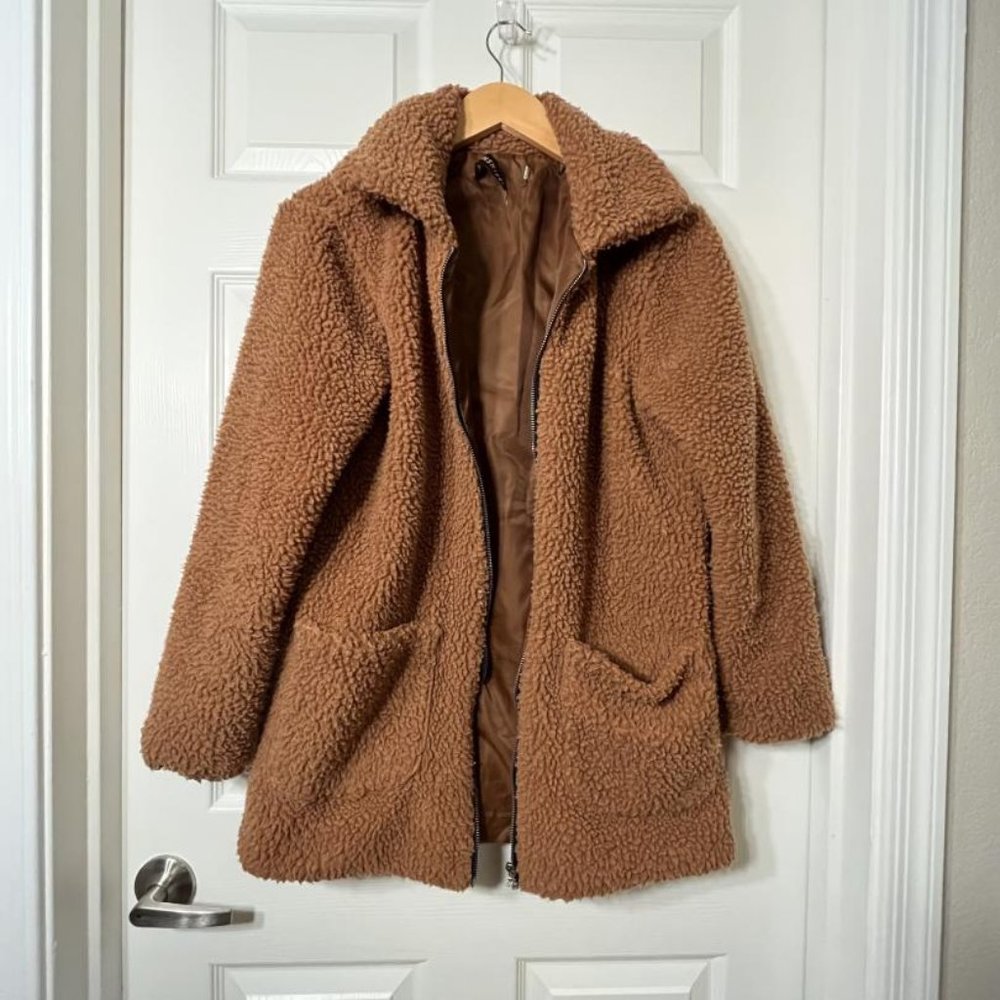 Womans Lanshifei Brown Jacket Size Small